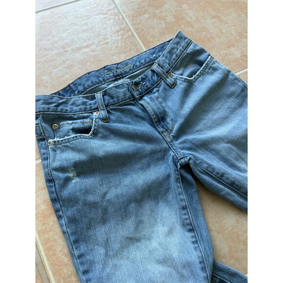 American Eagle Outfitters  Hipster skinny flare jeans  size  2 Petite - Picture 5 of 9